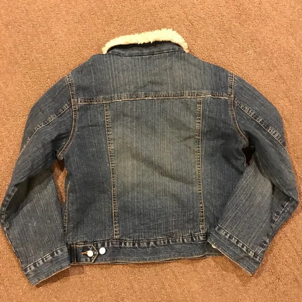 Tractor Faux Fur Collar Jean Jacket